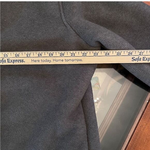 NEW Denim & Company Large Winter Coat Jacket 2 Pockets Fuzzy Button Turquose - Picture 11 of 15